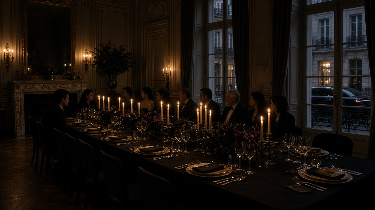 Dîner privé aux chandelles dans un hôtel particulier