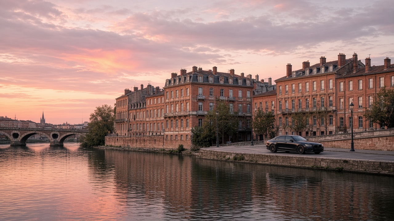 Brique rose au bord de la Garonne