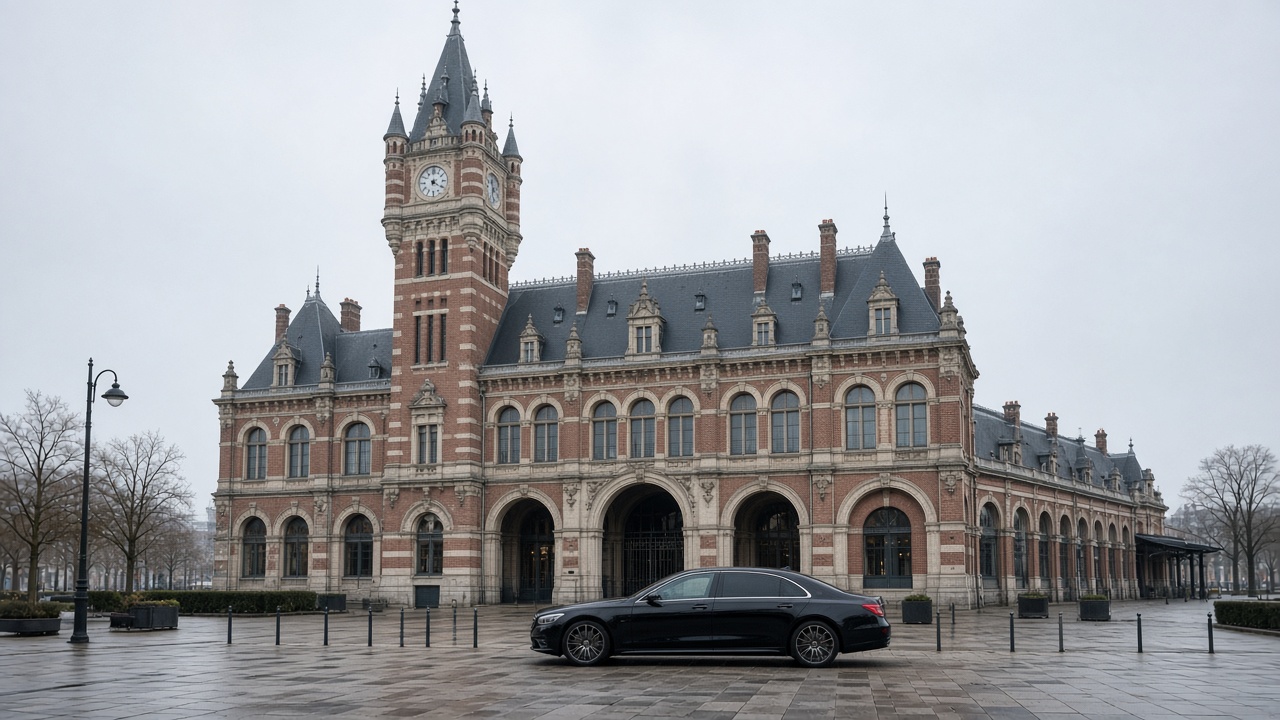 Façade de la gare d'Amiens