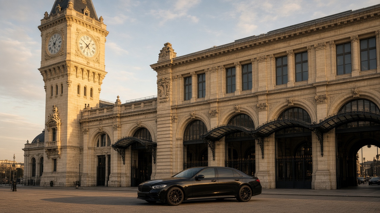 Façade de la Gare de Lyon et sa tour de l'horloge